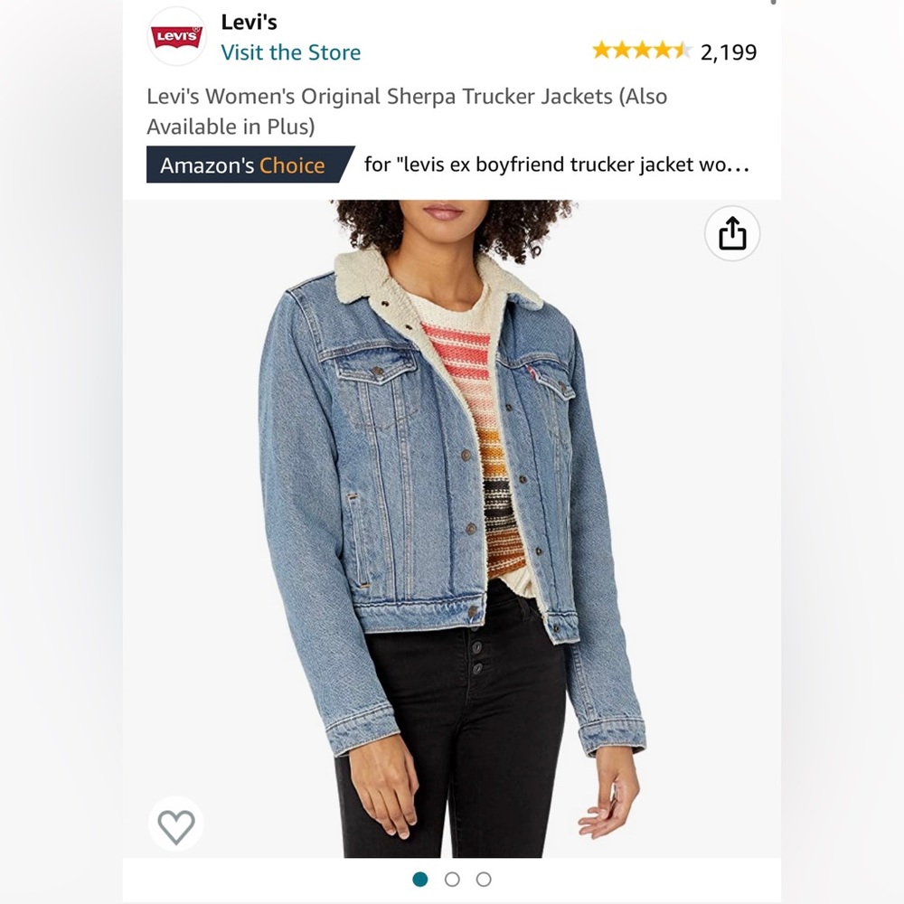 Levi's Women's Original Sherpa Trucker Jackets, Size M